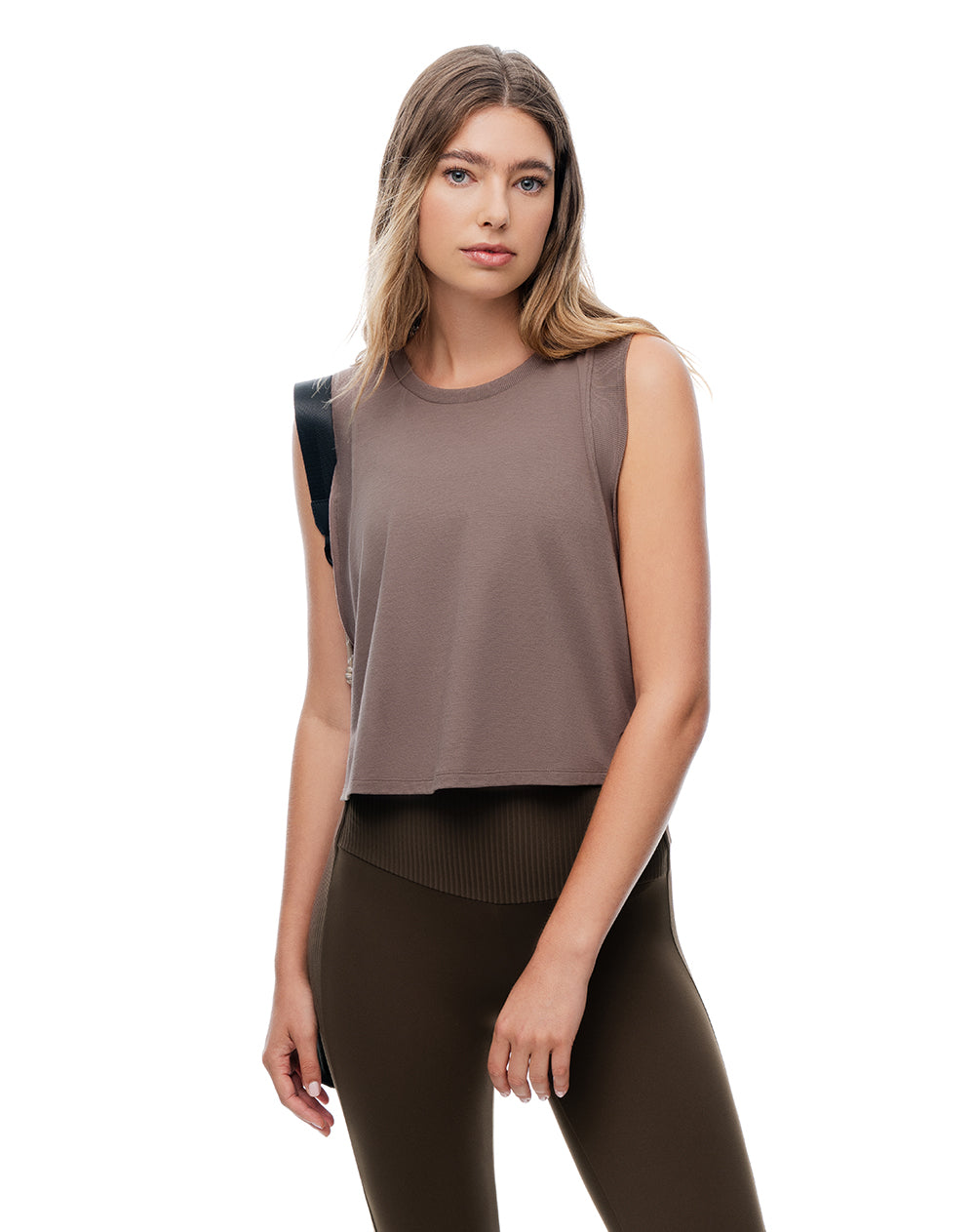 Camiseta relaxed café mujer