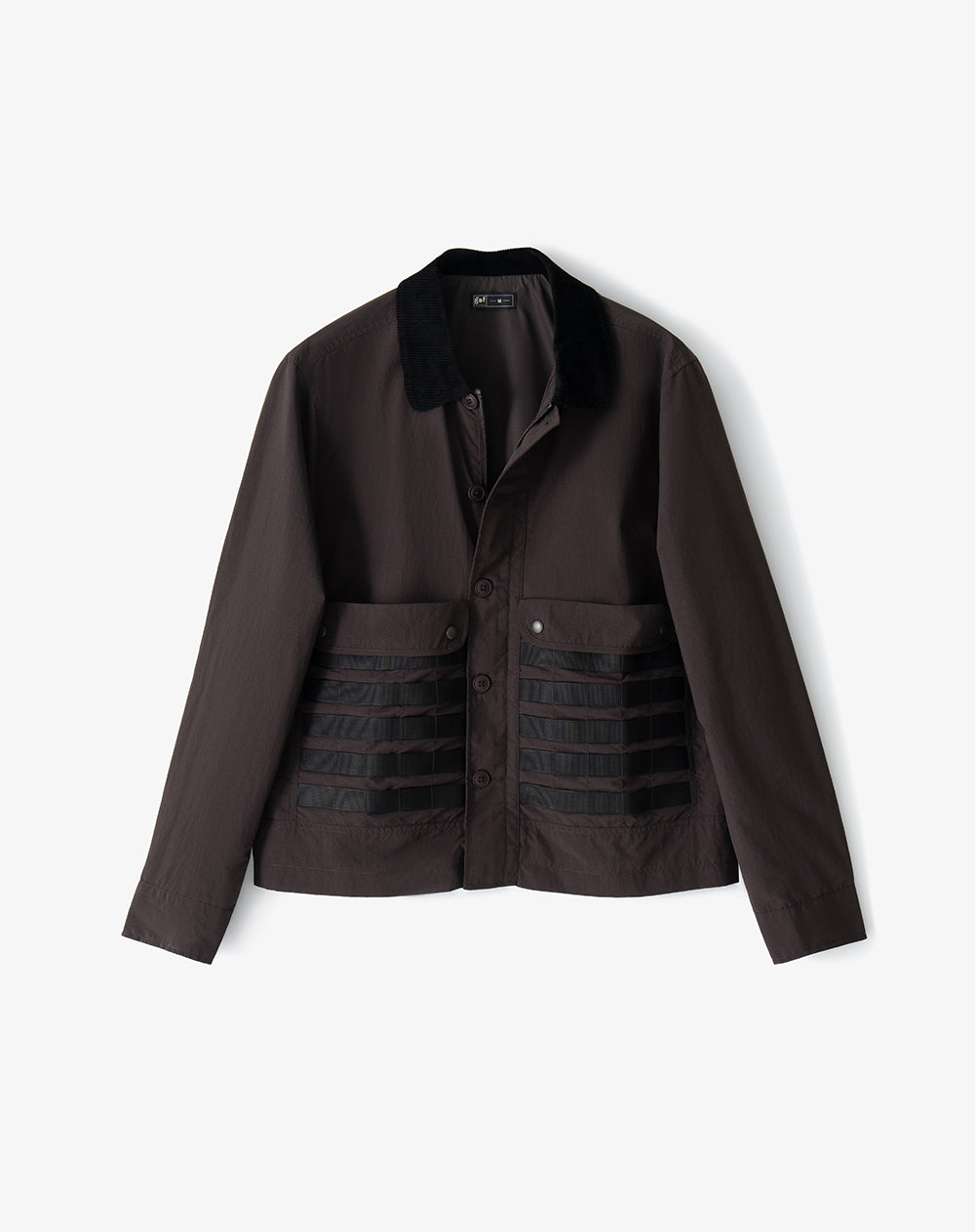 Chaqueta regular chocolate hombre