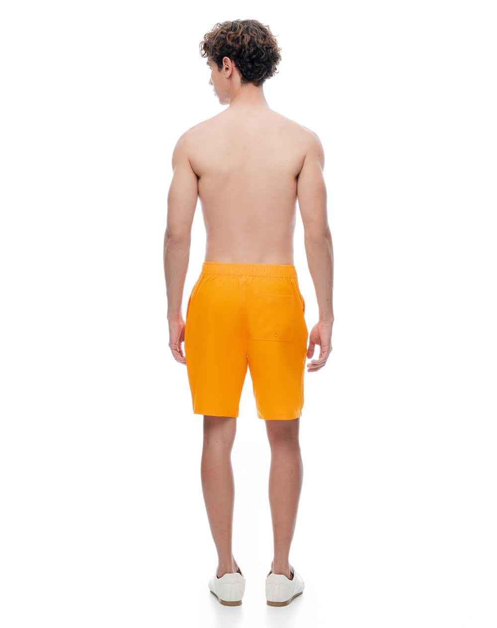 Pantaloneta naranja hombre