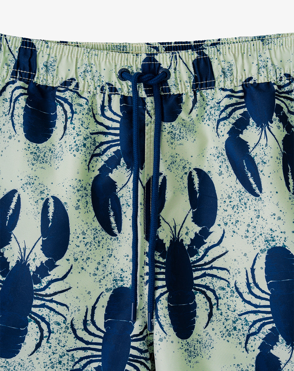 Pantaloneta verde estampado hombre
