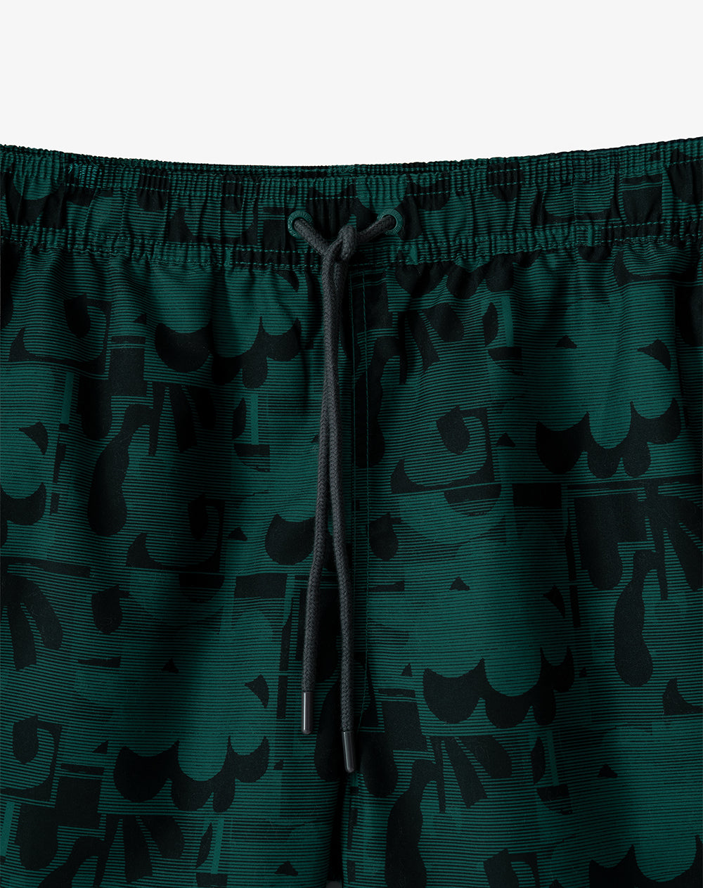 Pantaloneta verde estampado hombre