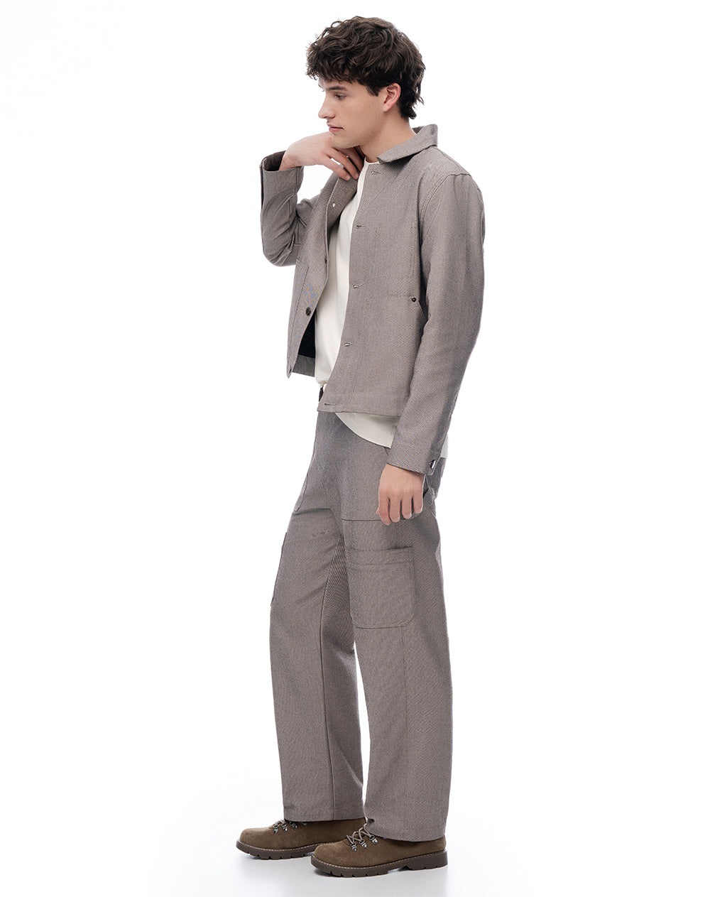 Jean regular café hombre