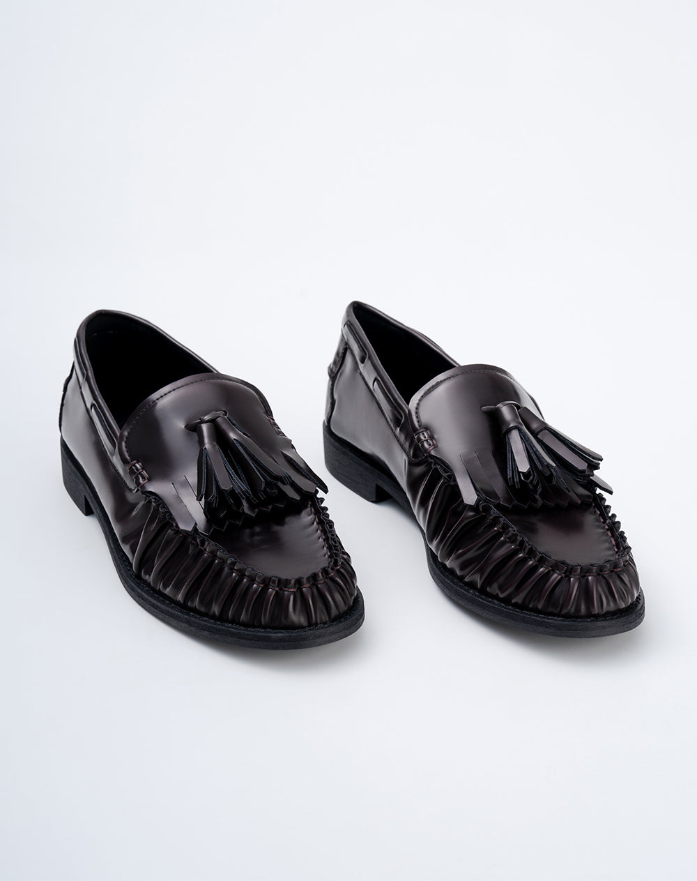 Zapatos loafer café mujer