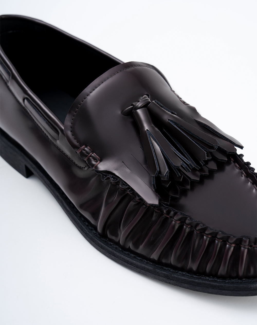 Zapatos loafer café mujer