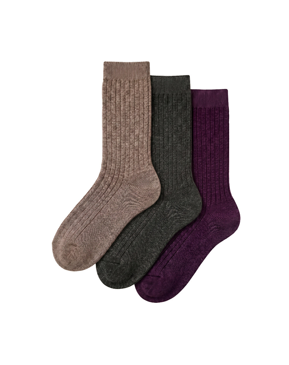 3 pares de medias largas surtido mujer