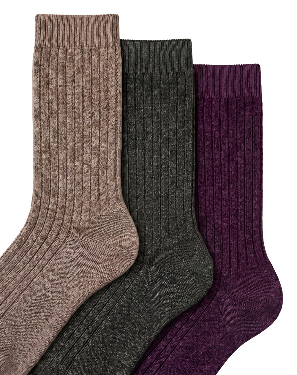 3 pares de medias largas surtido mujer