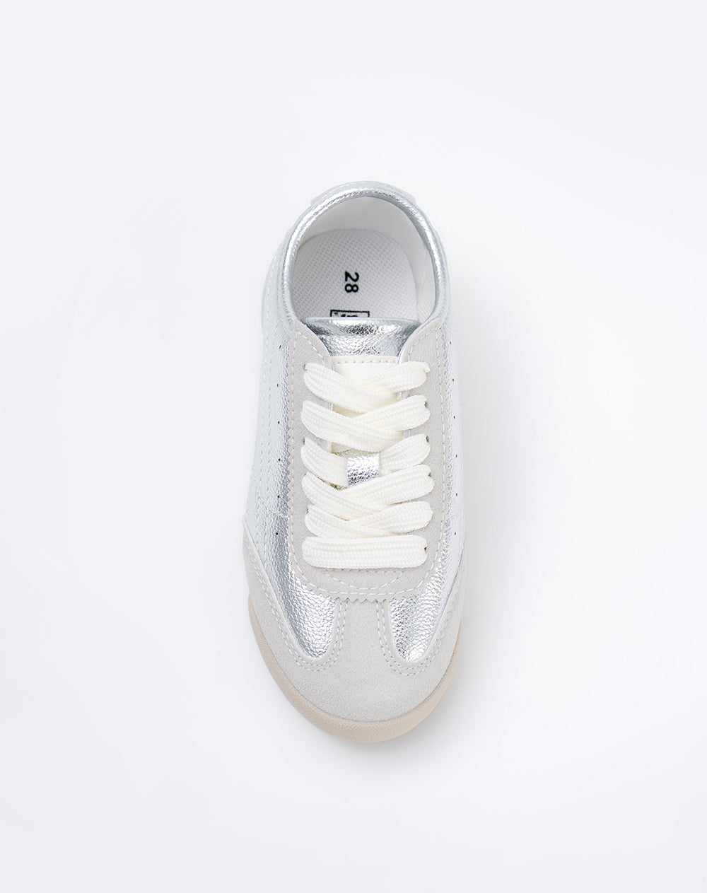 Tenis plateado niña