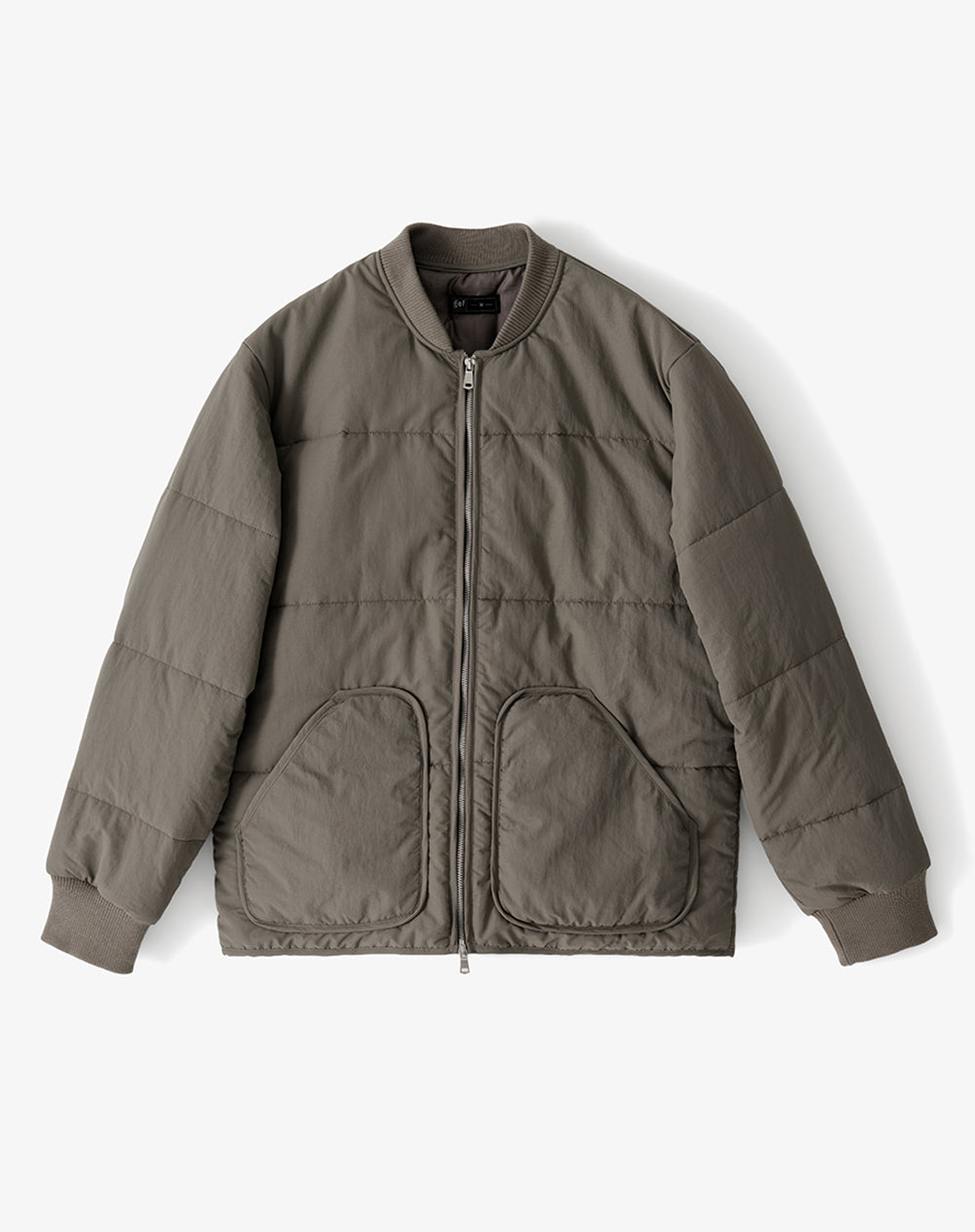 Chaqueta regular sin capucha habano hombre