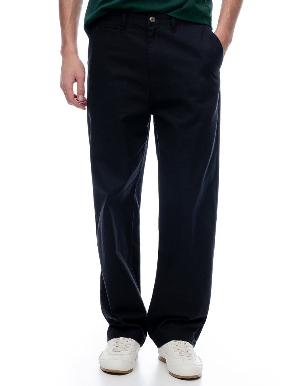 Pantalón regular azul hombre
