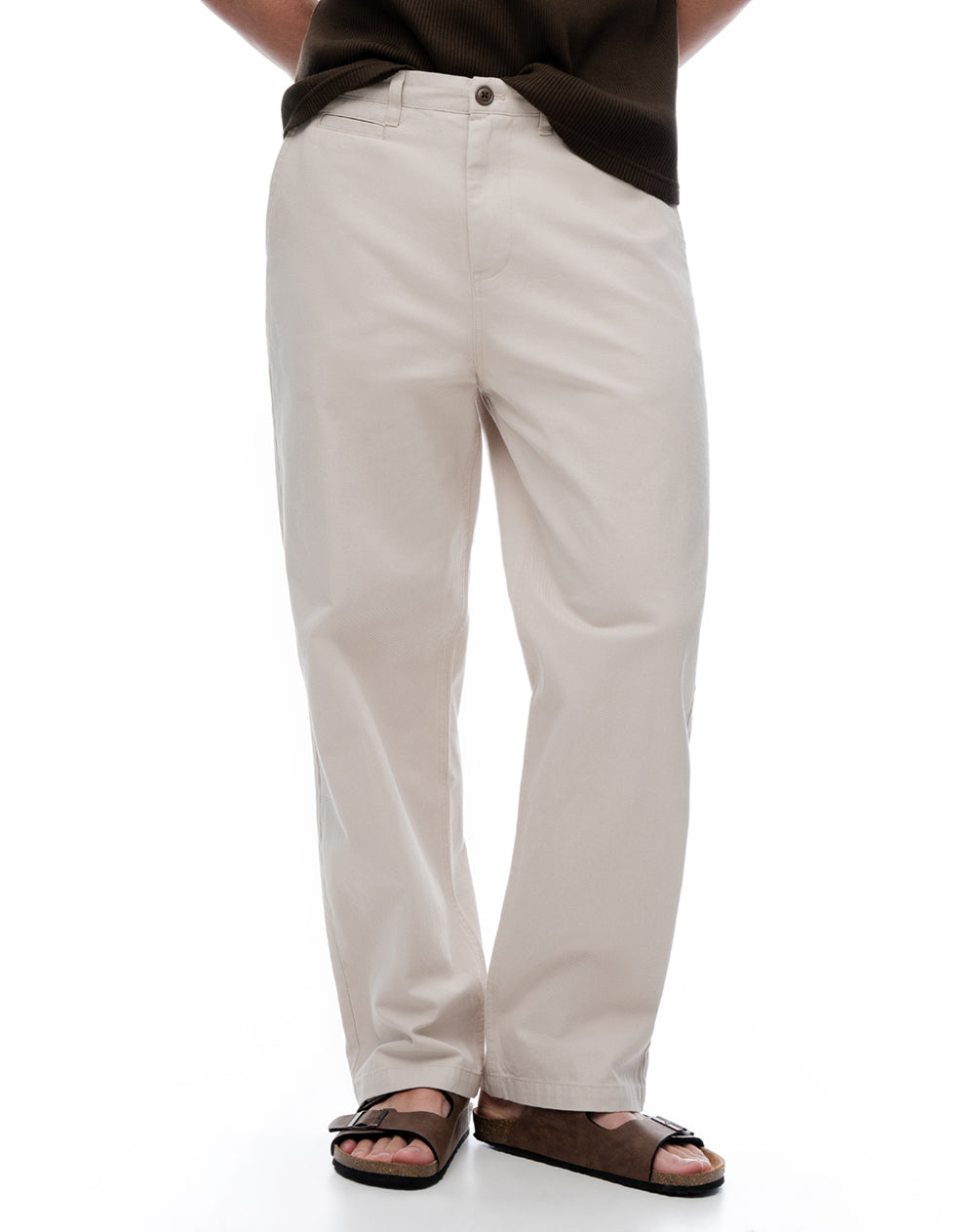 Pantalón regular vainilla hombre