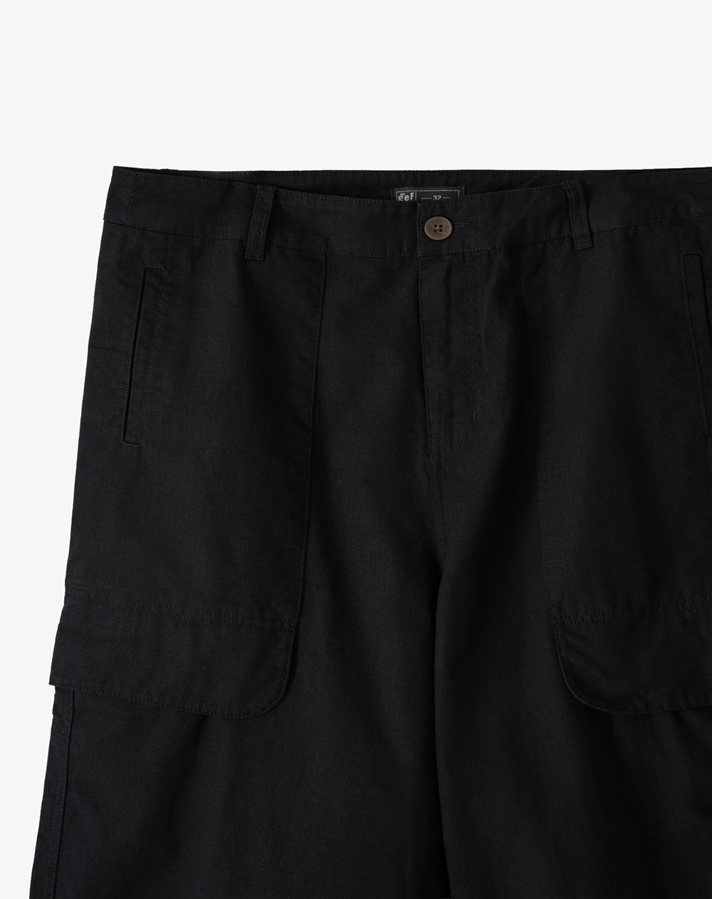 Pantalón regular negro hombre