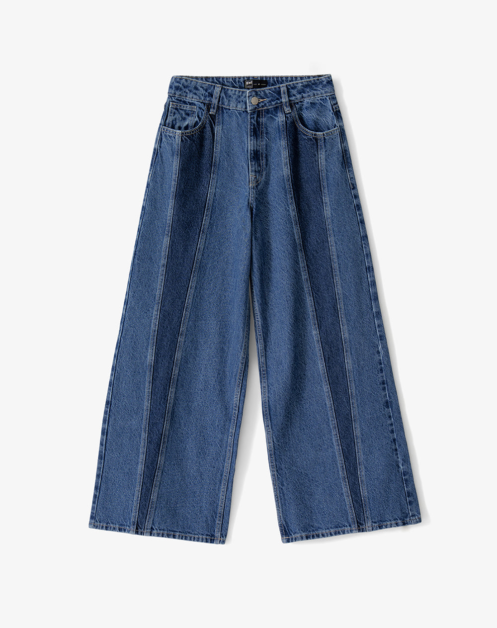 Jean relaxed fit tiro medio indigo