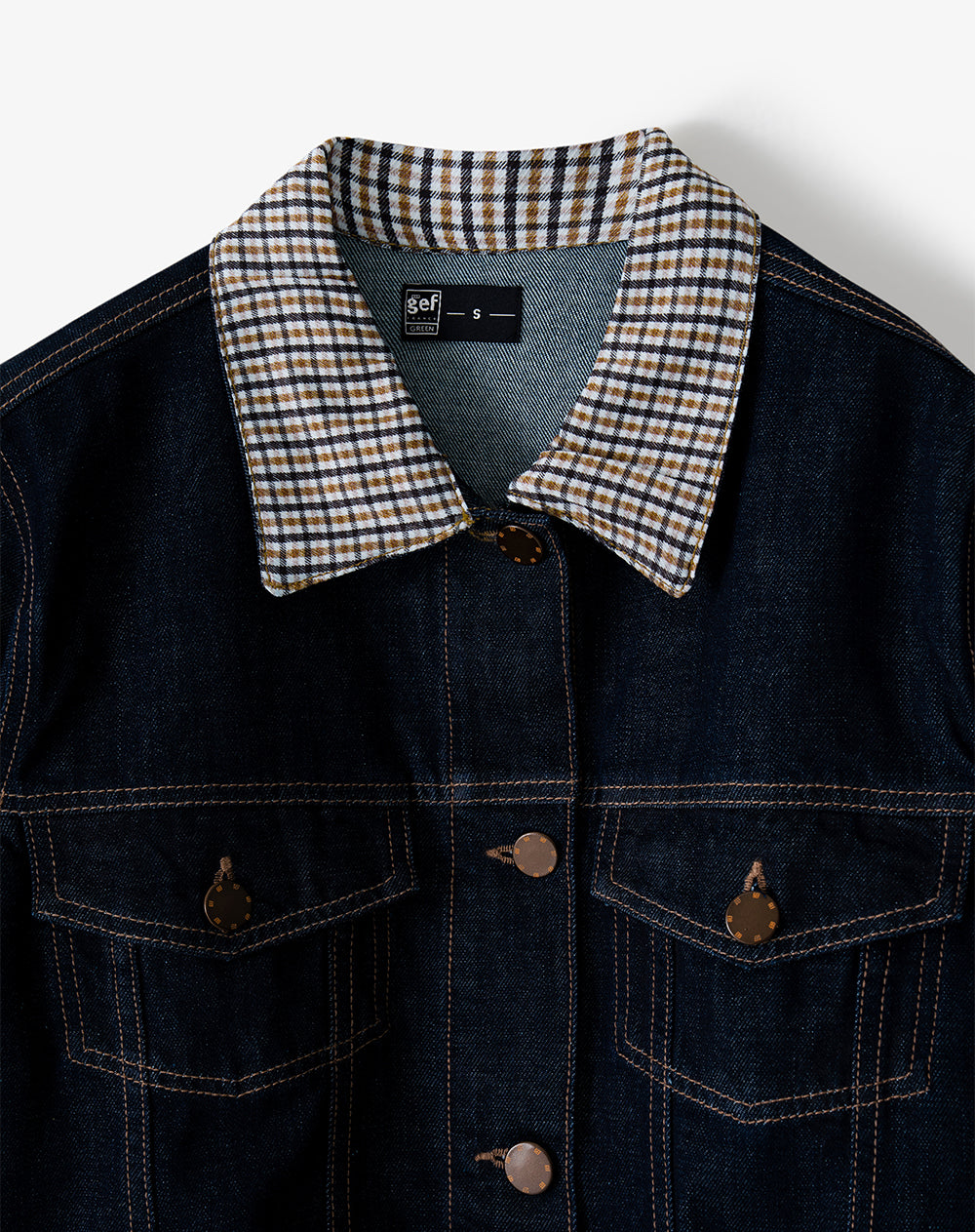 Chaqueta regular fit sin capucha índigo oscuro