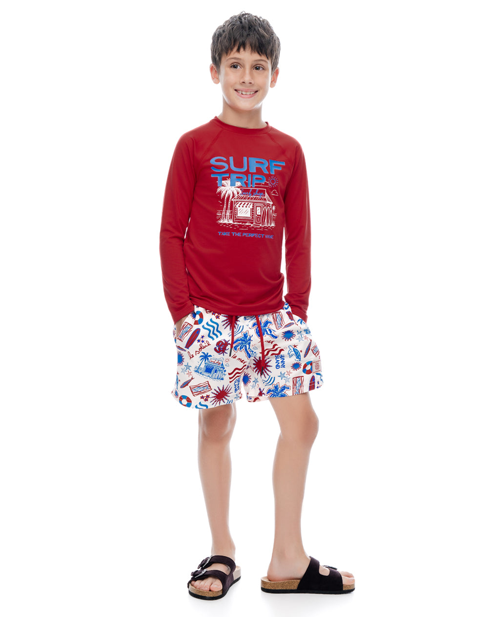 2 camisetas regular manga larga surtida niño
