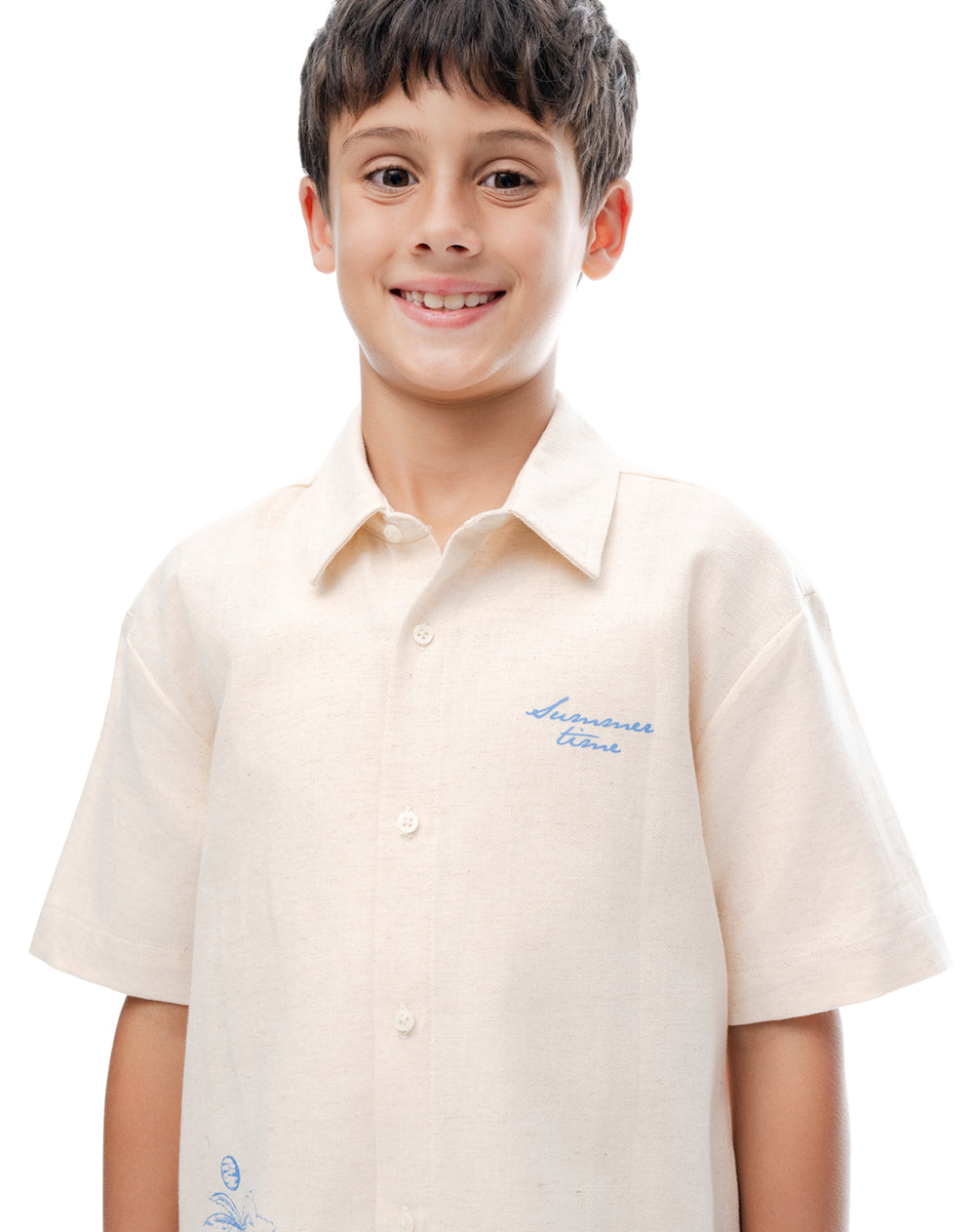 Camisa regular manga corta arena