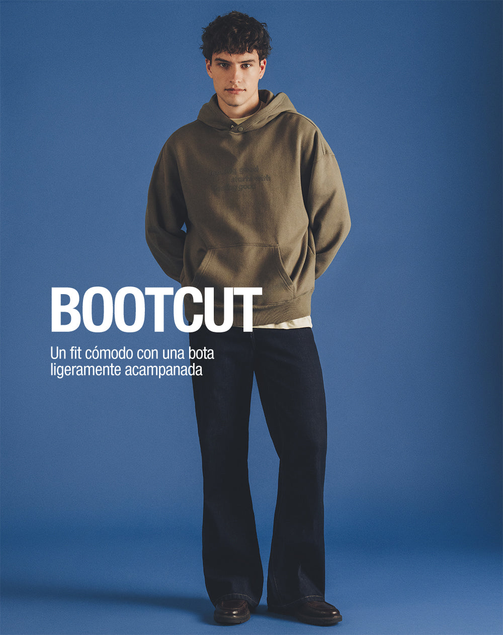 Jean bootcut índigo oscuro hombre