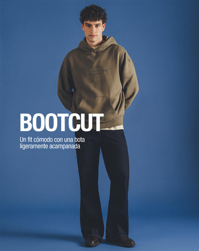Jean bootcut índigo oscuro hombre