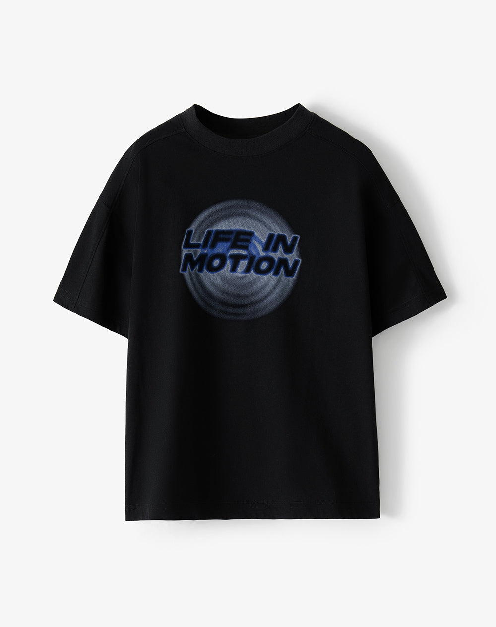Camiseta regular manga corta negra