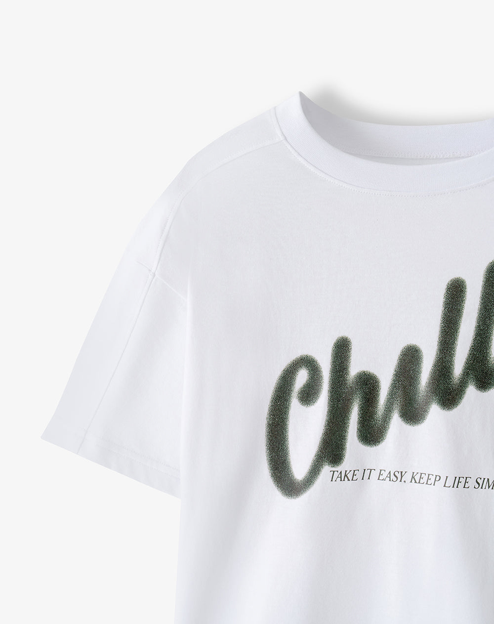 Camiseta regular manga corta blanca