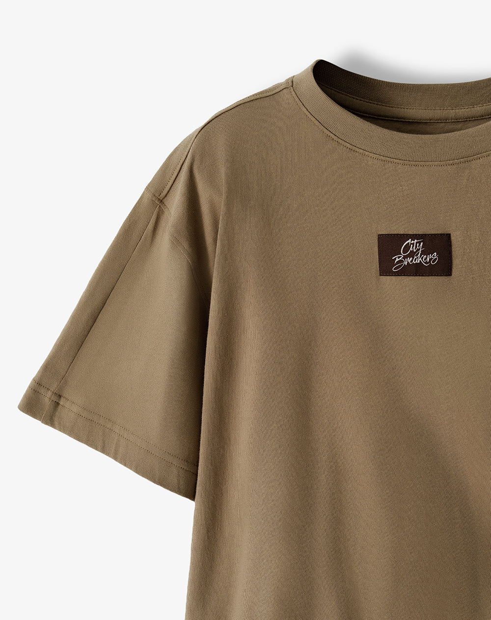 Conjunto pantalon largo camiseta habano