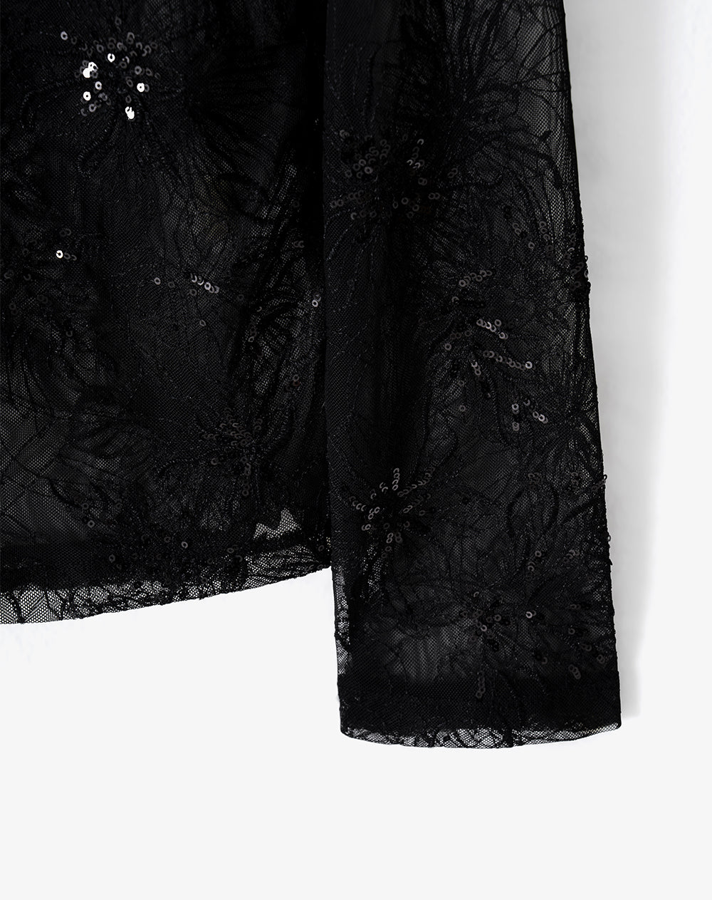 Camisa ted manga larga negra mujer