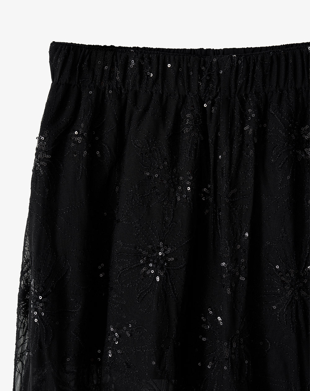 Pantalón loose tiro medio negro mujer