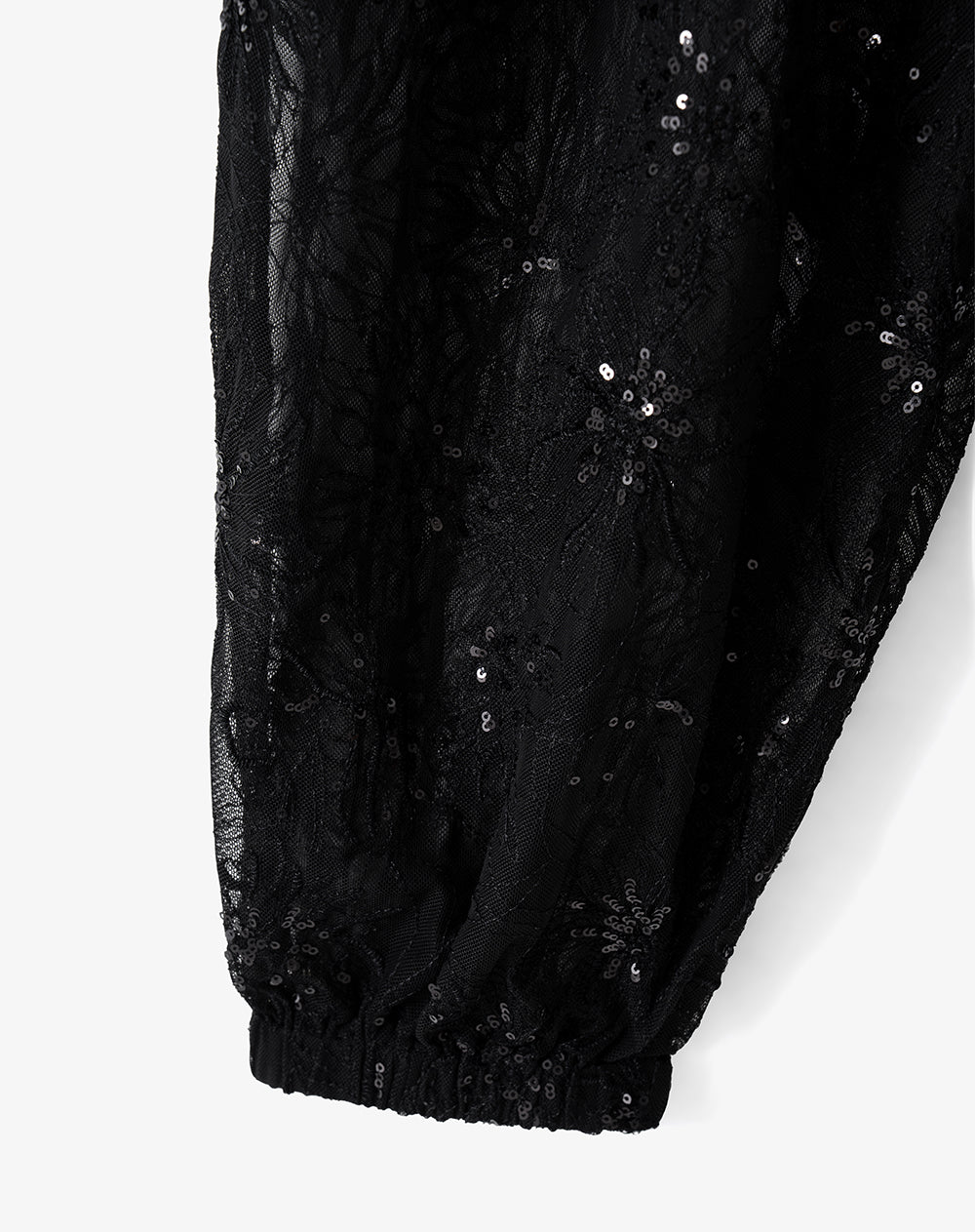 Pantalón loose tiro medio negro mujer