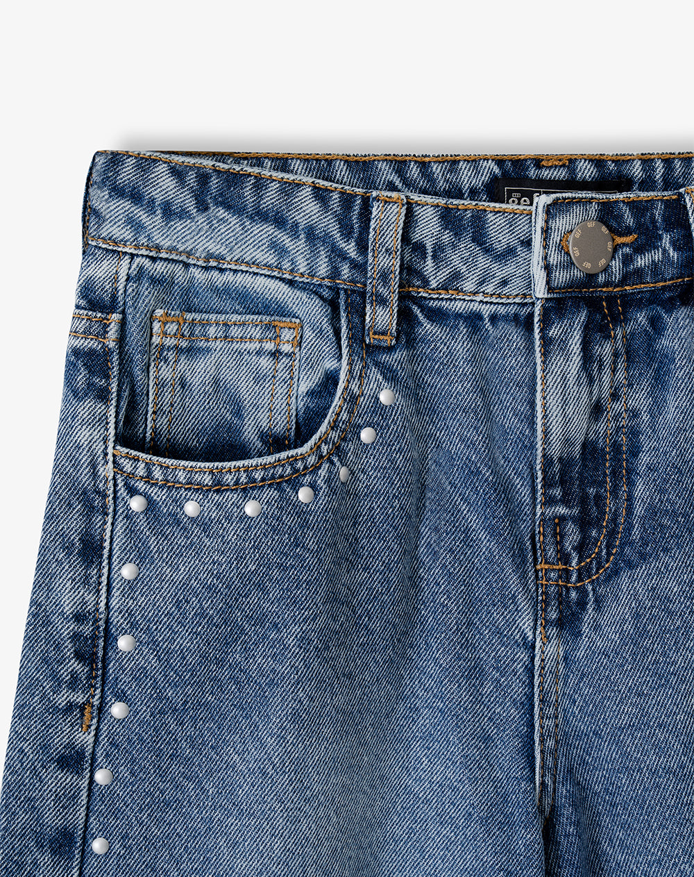 Jean skinny tiro medio índigo niña