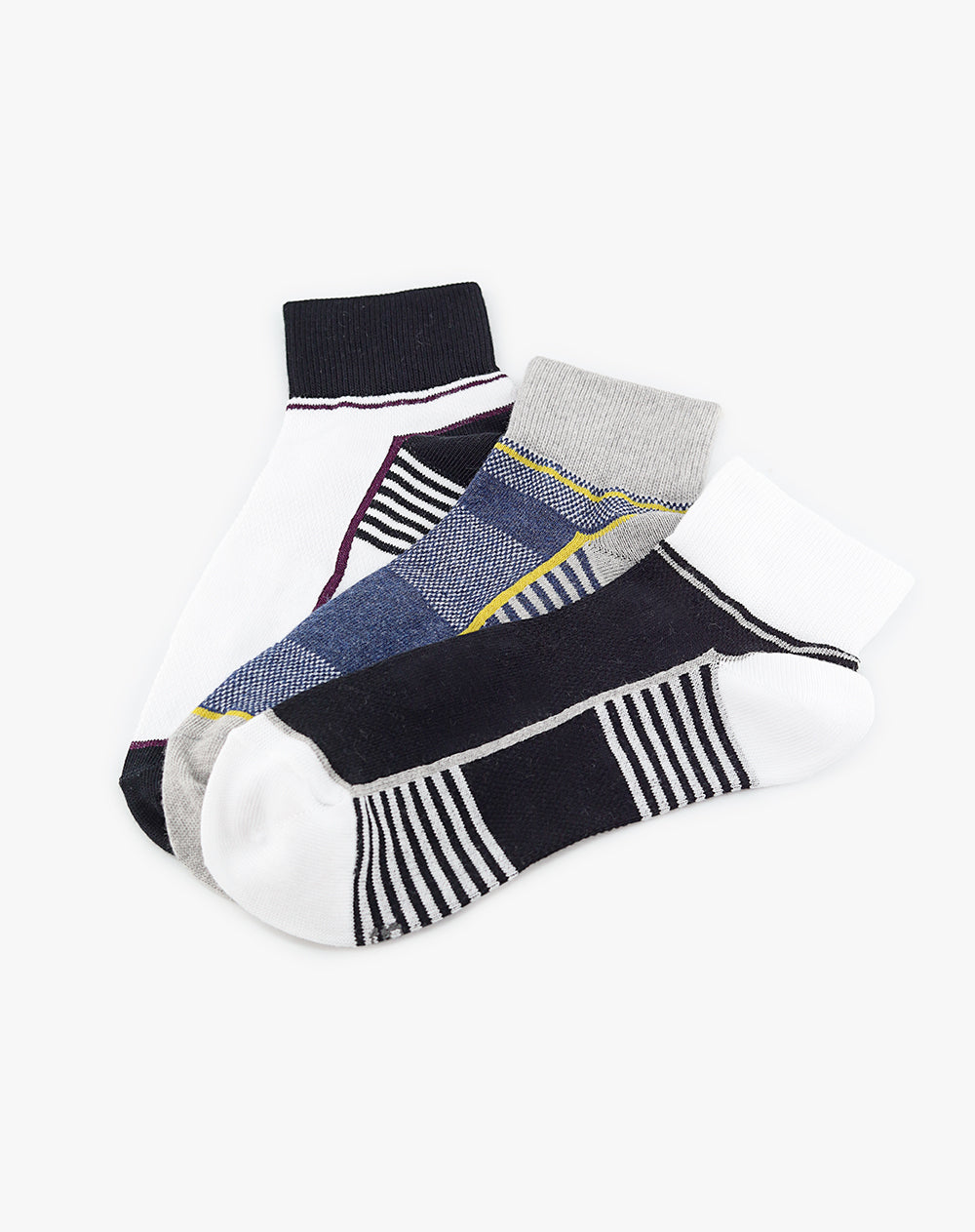 3 pares de medias cortas surtido hombre
