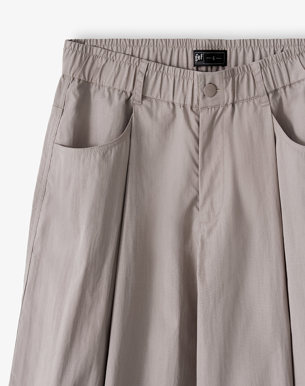 Pantalón baggy tiro medio café mujer