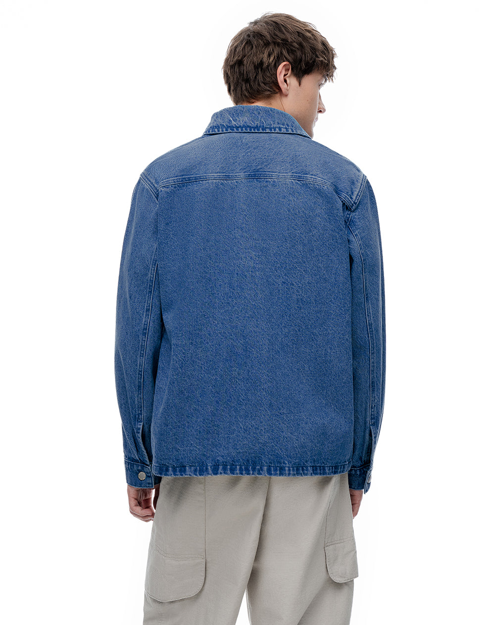 Chaqueta oversize índigo medio hombre