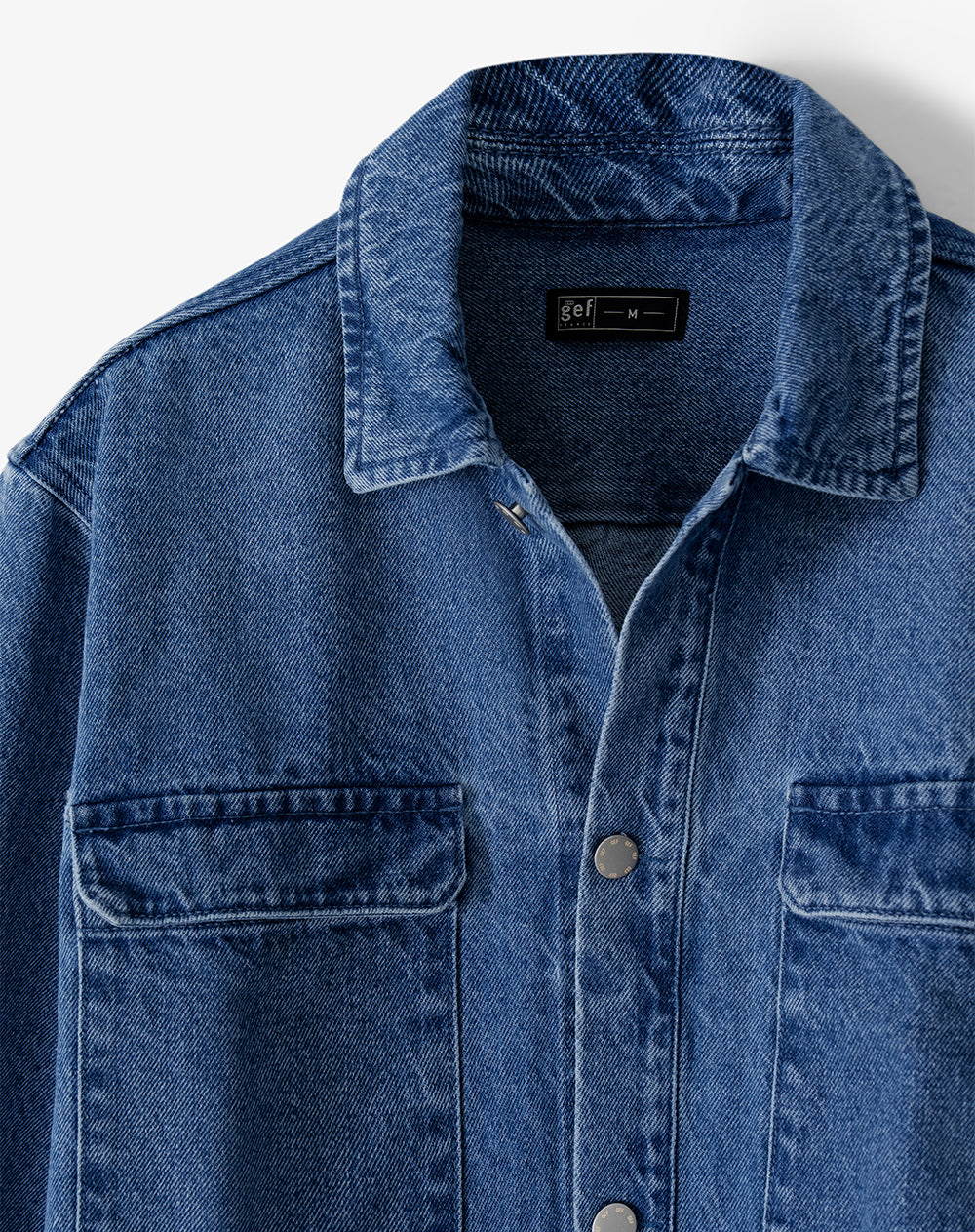 Chaqueta oversize índigo medio hombre