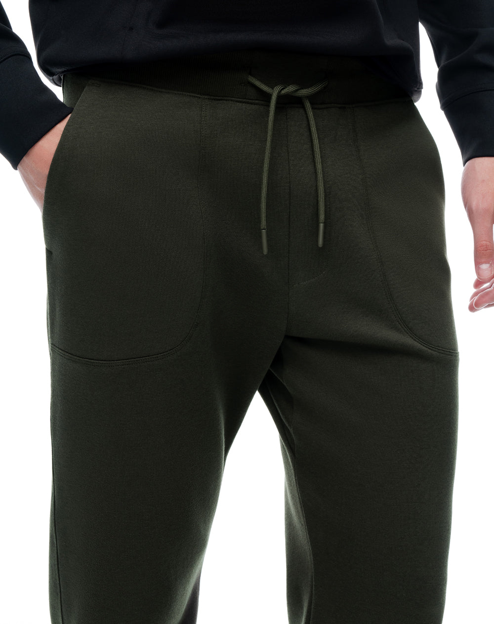 Jogger regular tiro medio verde hombre