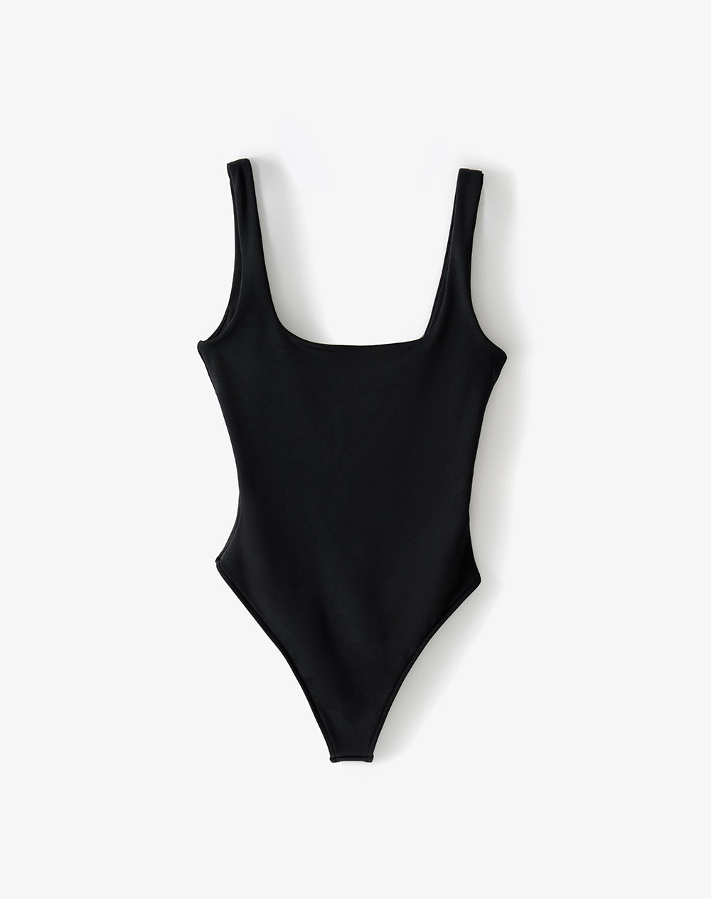 Body cuello cuadrado negro mujer