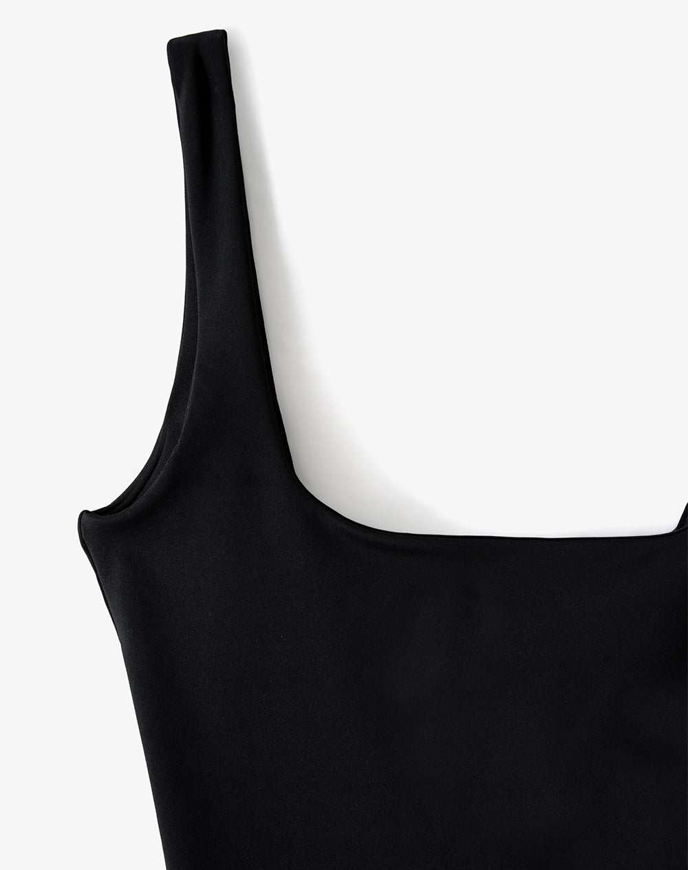 Body cuello cuadrado negro mujer