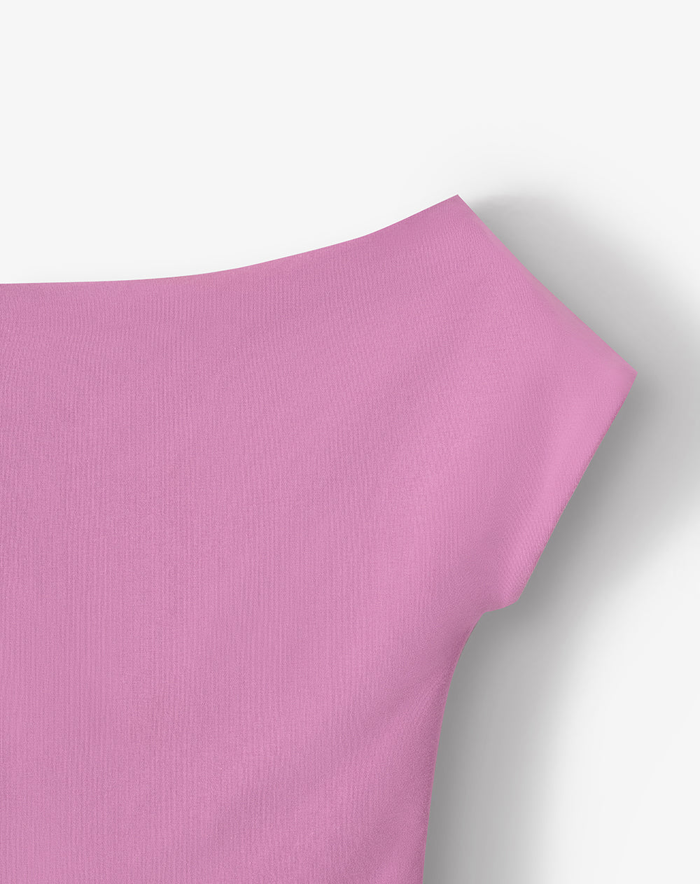 Camiseta slim manga corta rosada mujer
