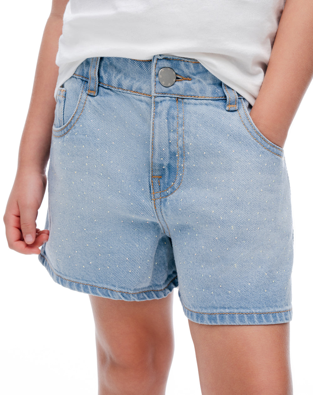 Short pantaloneta índigo medio niña