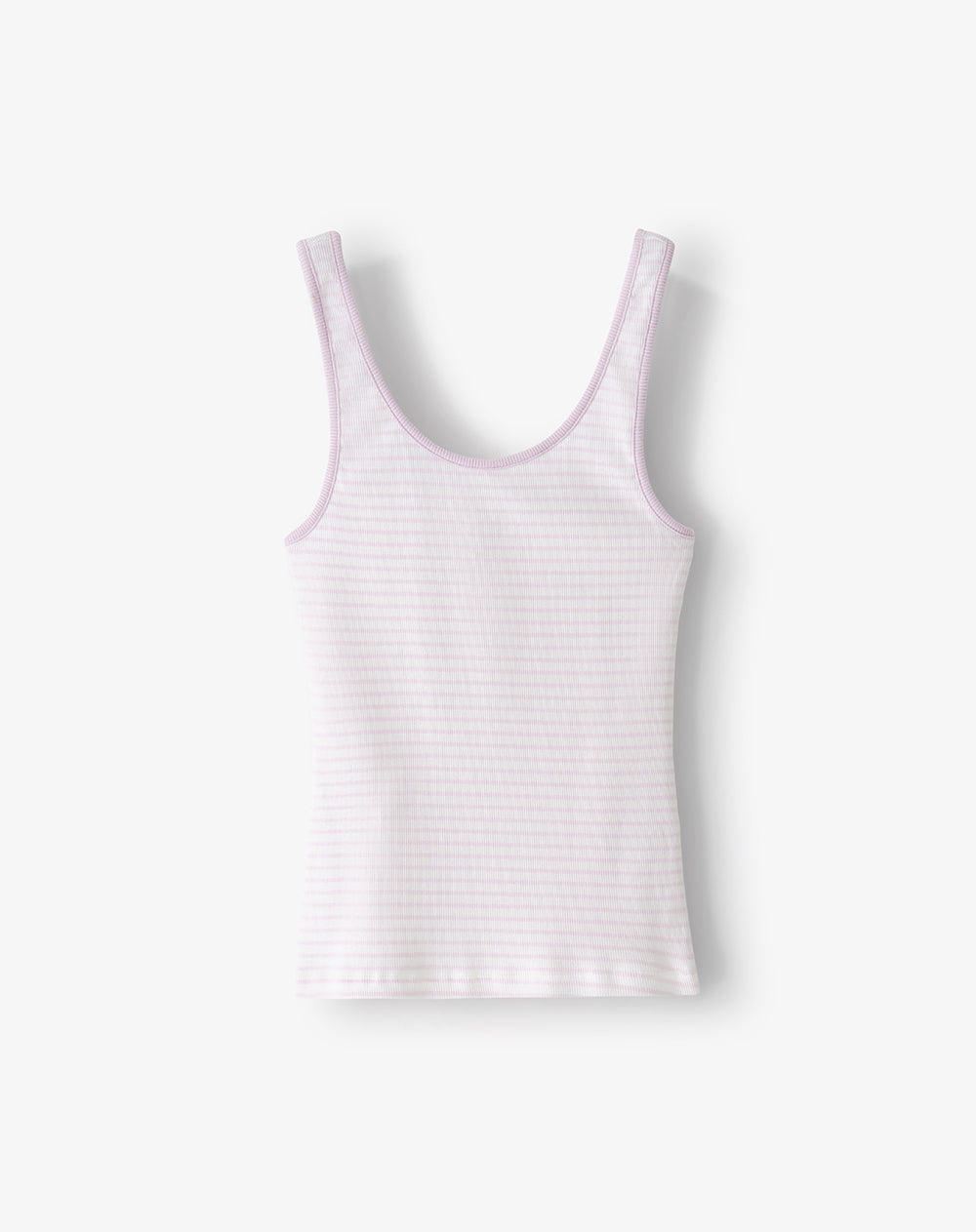 Pijama relaxed fit en rib rosado rayas