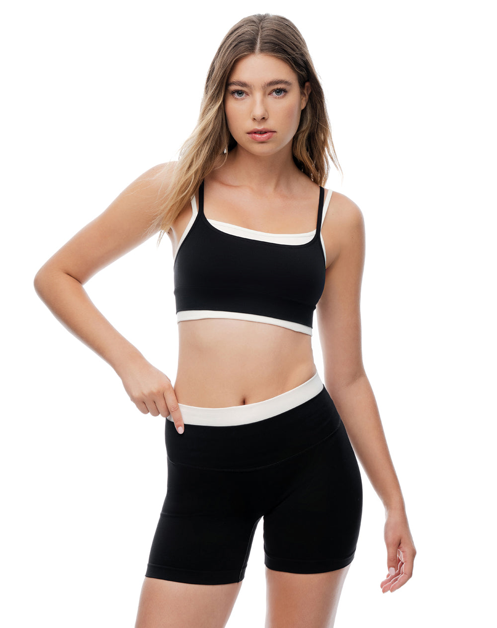 Set deportivo top + biker mujer