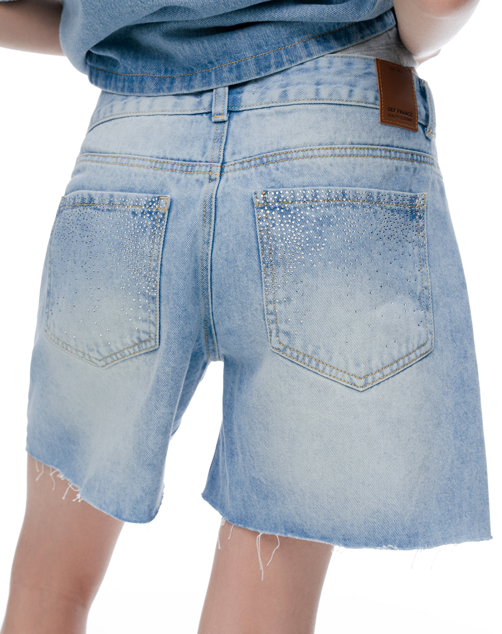 Short indigo claro mujer