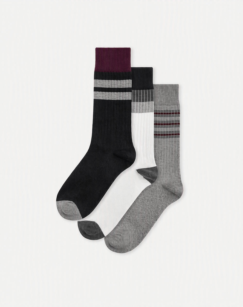 3 pares de medias largas surtido
