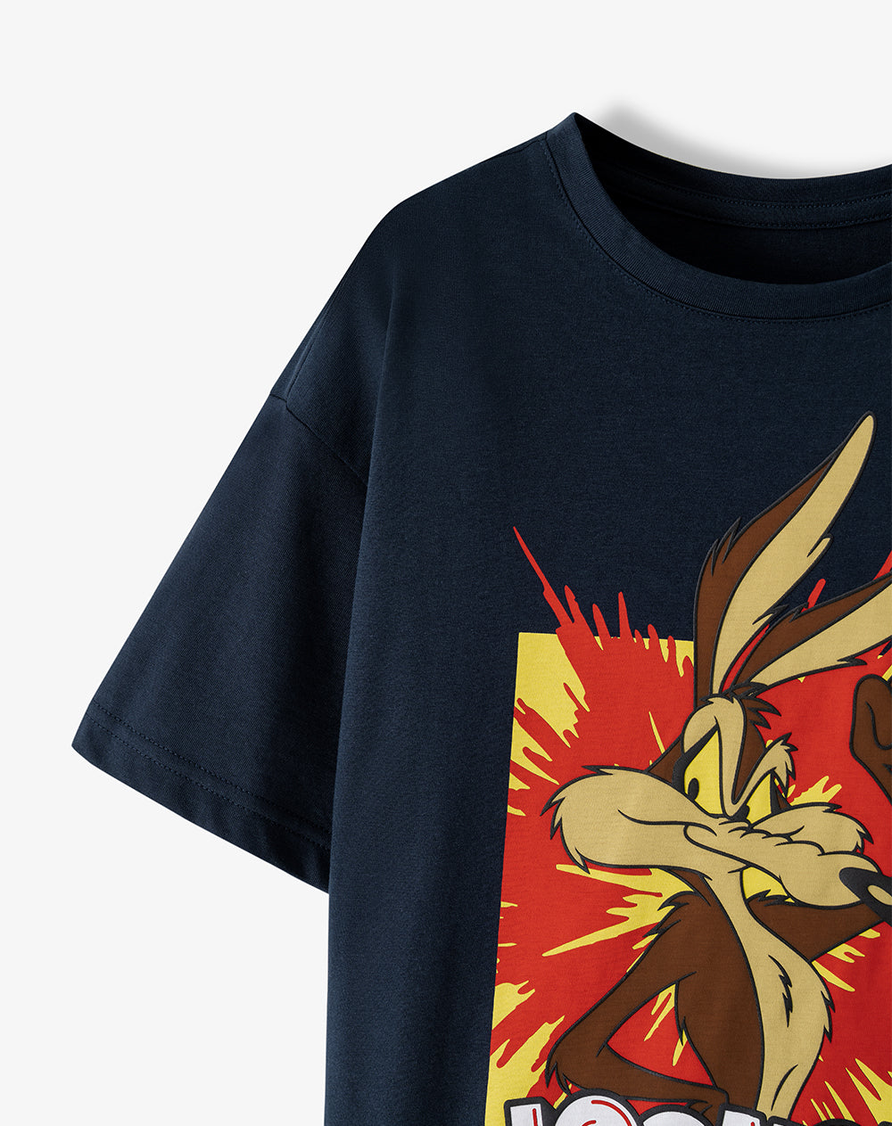 Camiseta regular manga corta azul