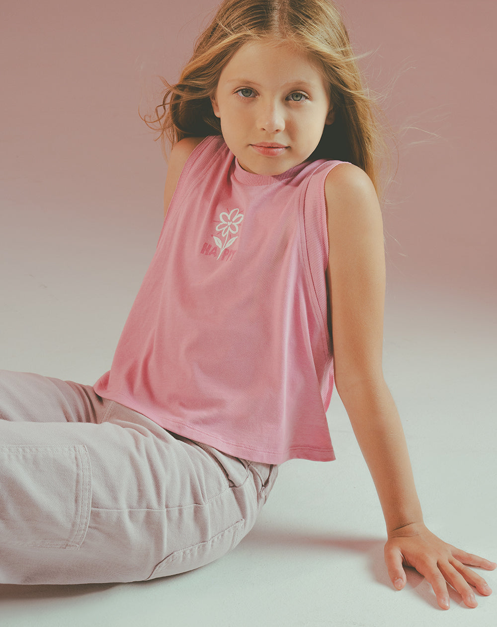 Camiseta relaxed rosada