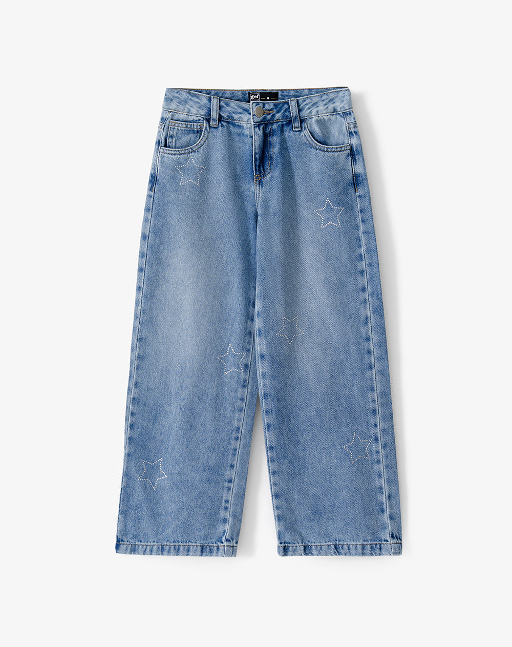 Jean loose fit tiro medio indigo