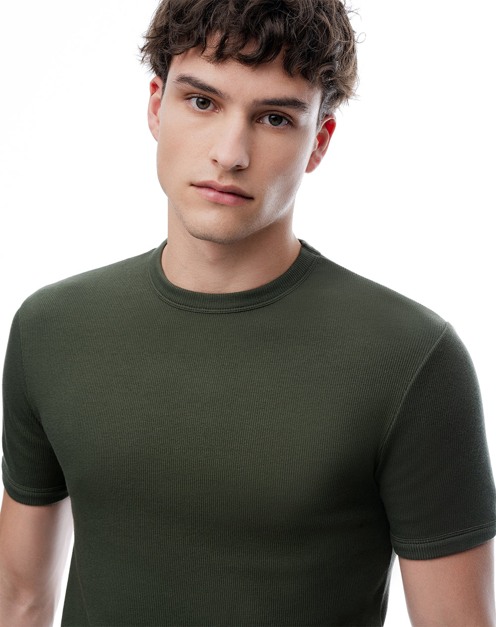 Camiseta ted manga corta verde hombre