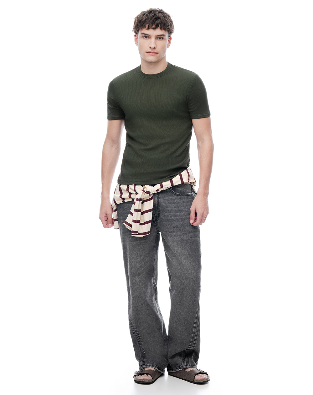 Camiseta ted manga corta verde hombre