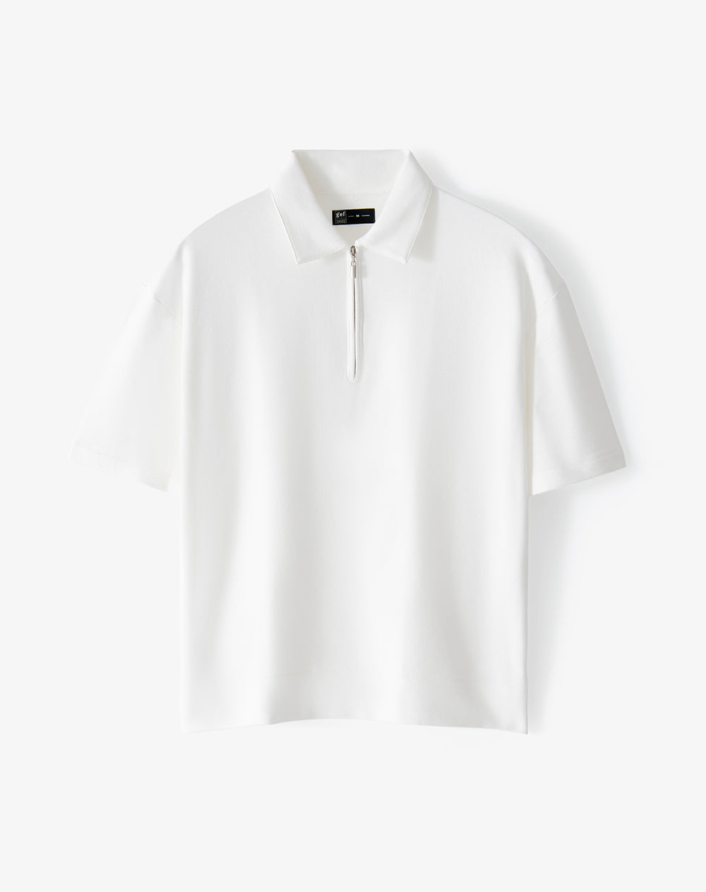 Polo regular blanca hombre