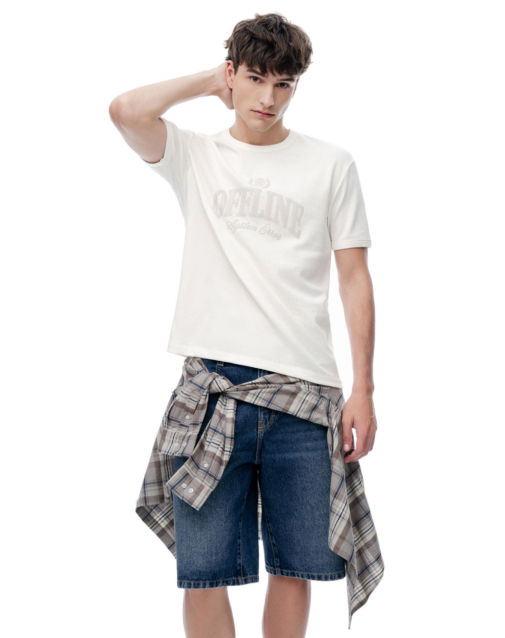 Camiseta regular fit manga corta blanca