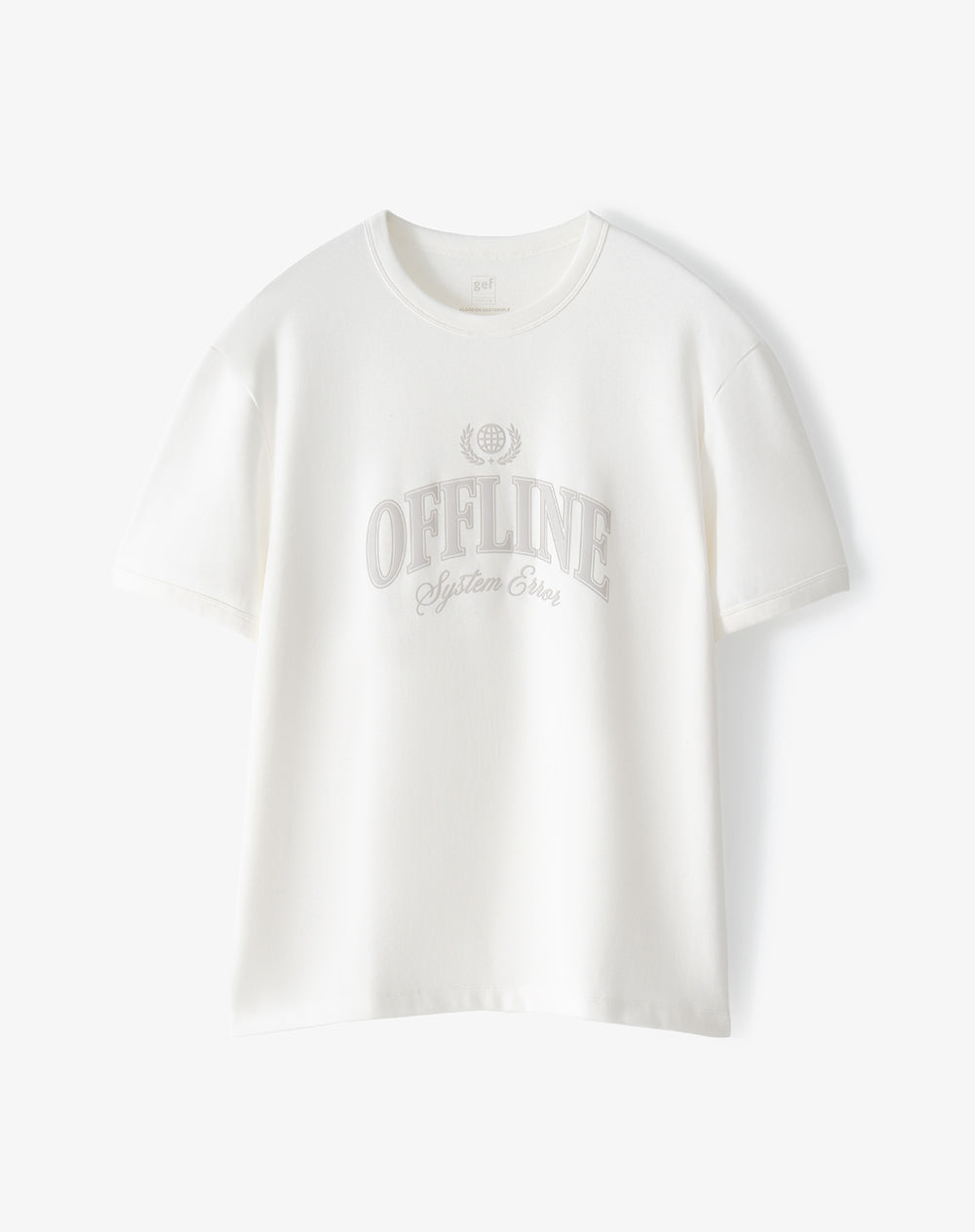 Camiseta regular fit manga corta blanca