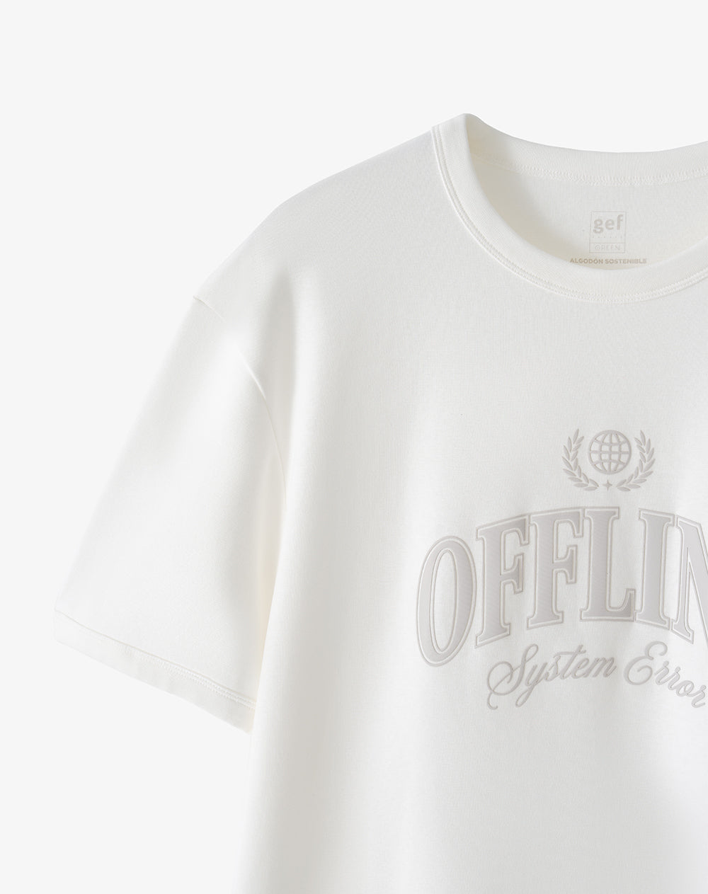 Camiseta regular fit manga corta blanca